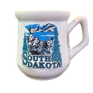 South Dakota Coffee Cup Mt Rushmore 10oz Mug Traditional Style Stoneware